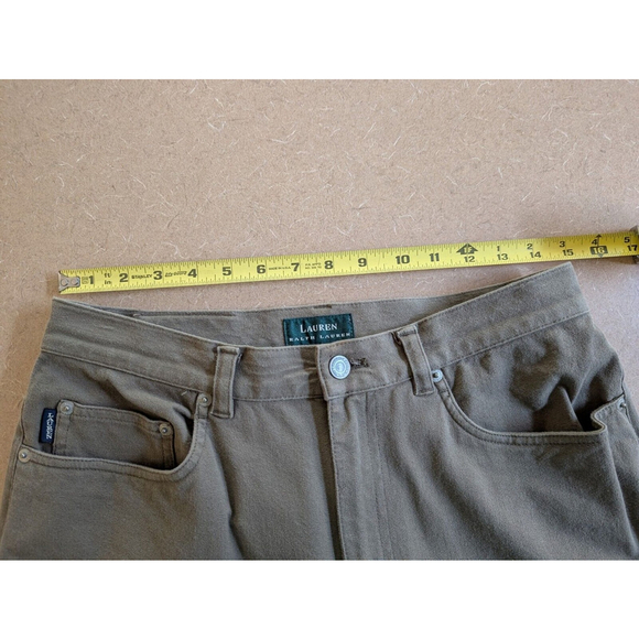 Lauren Ralph Lauren Womens Size 12 Olive Straight Stretch - Picture 5 of 8